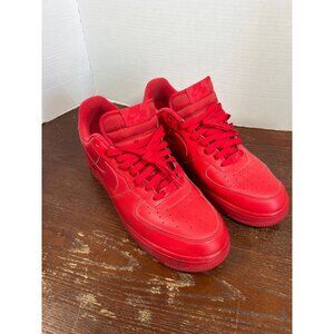 Nike Air Force 1 Low Triple Red Sneakers Size 11 Mens Athletic Shoes